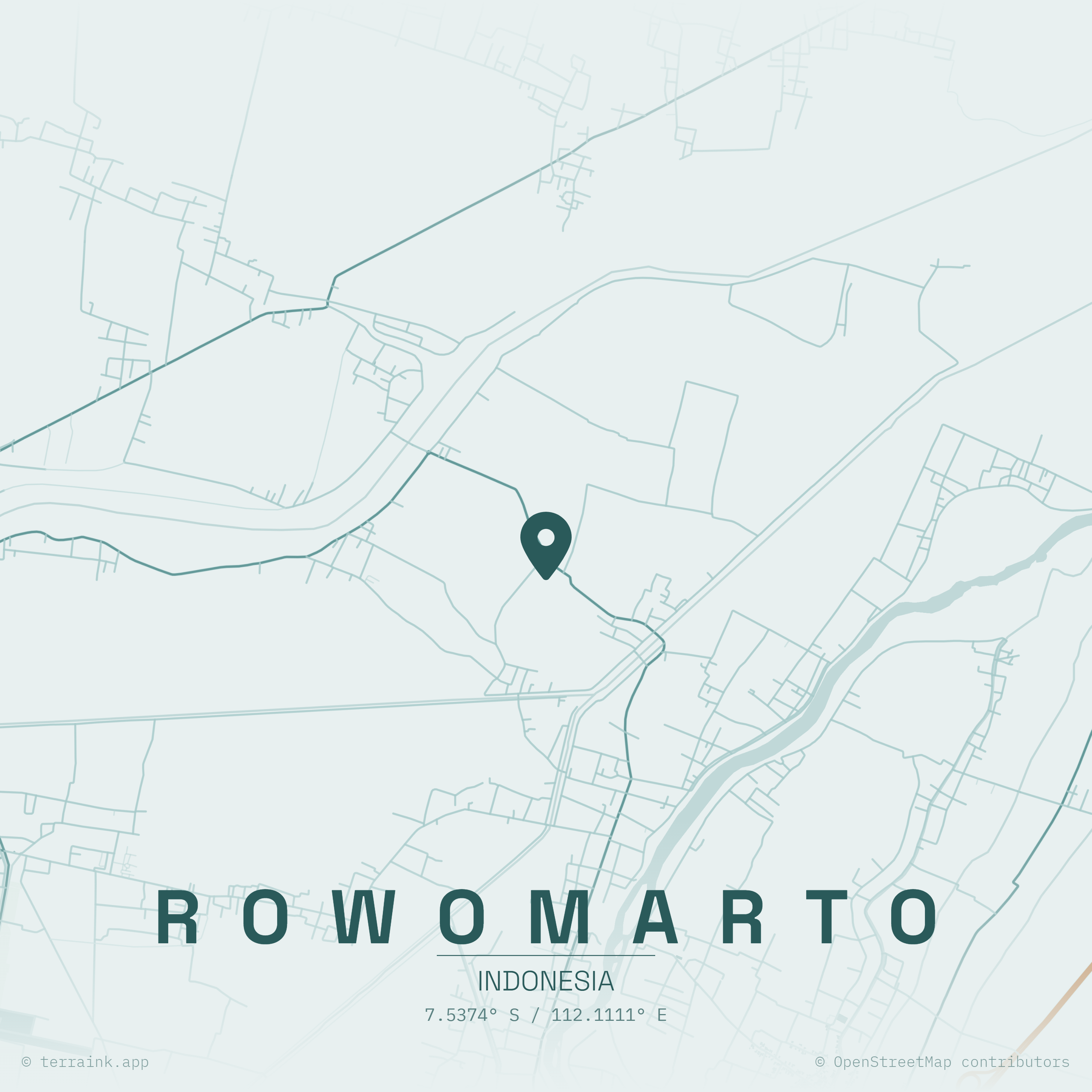 Letak Geografis Rowomarto